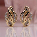 Brincos de argola requintados com decoração de zircônia brilhante, cobertura dourada  similar a ouro - Estilo minimalista - Sua beleza realçada com toque de brilho!