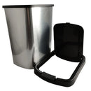 Lixeira plástica de 9 lts. com tampa, uso cozinha e banheiro - Praticidade e beleza em um só produto!