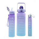 Kit com três garrafas para água - Hidrate-se com estilo e contribua para um mundo mais sustentável!