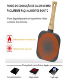 Frigideira antiaderente de 3 furos para fritura de alimentos separados - infinitas opções na sua cozinha!