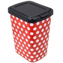 Lixeira plástica de 9 lts. com tampa, uso cozinha e banheiro - Praticidade e beleza em um só produto!