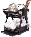 Escorredor de pratos de camada dupla - Cozinha organizada, dia mais feliz!