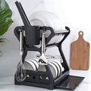 Escorredor de pratos de camada dupla - Cozinha organizada, dia mais feliz!