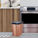 Lixeira plástica de 9 lts. com tampa, uso cozinha e banheiro - Praticidade e beleza em um só produto!