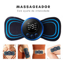 Mini massageador elétrico portátil de estimulação de pescoço EMS para alívio da dor muscular cervical!