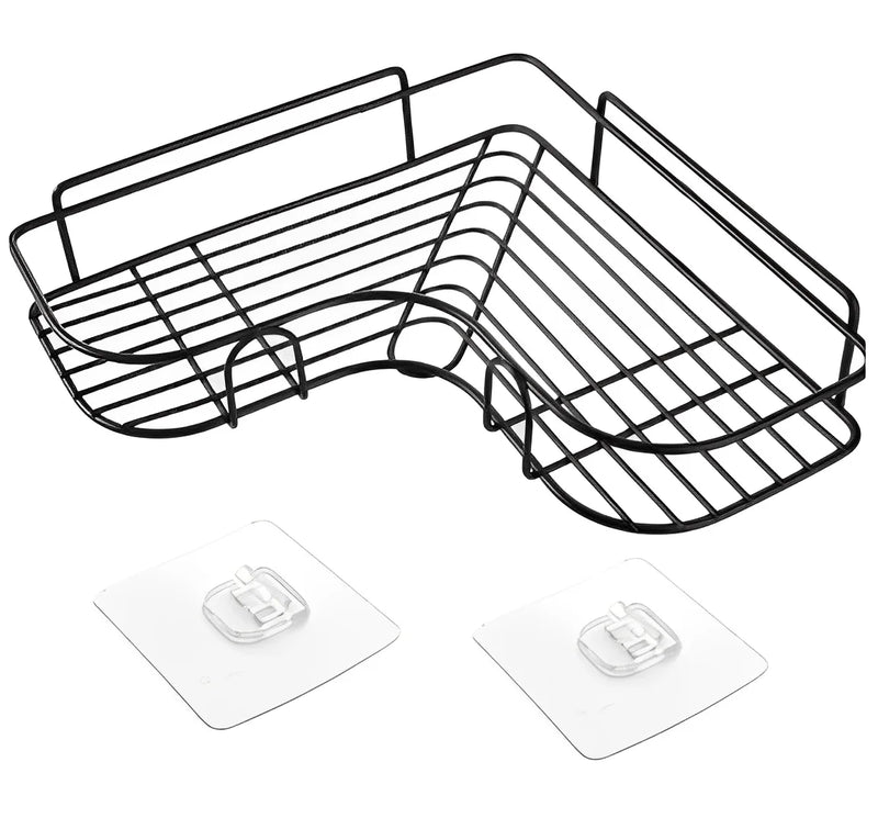 KIT 2 prateleiras suporte com adesivo de parede uso banheiro, cozinha, lavanderia - Praticidade para seu conforto!