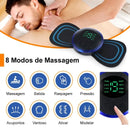 Mini massageador elétrico portátil de estimulação de pescoço EMS para alívio da dor muscular cervical!