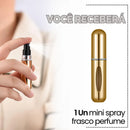 Mini frasco spray de perfume portátil de 5 ml colorido recarregável - Seu perfume, sempre com você!