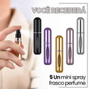 Mini frasco spray de perfume portátil de 5 ml colorido recarregável - Seu perfume, sempre com você!