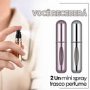 Mini frasco spray de perfume portátil de 5 ml colorido recarregável - Seu perfume, sempre com você!
