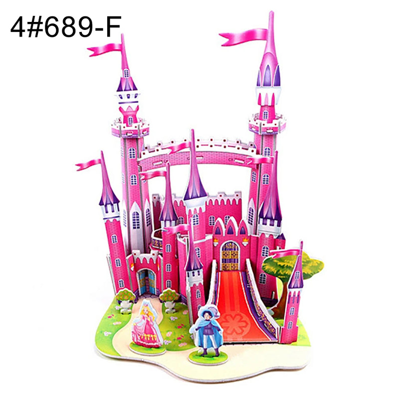 Brinquedo interativo quebra-cabeça para montagem de castelo modelo que trabalha a cognição de desenvolvimento da criança.- Construa o futuro do seu filho, peça por peça!