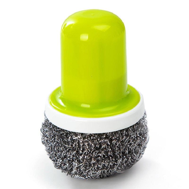Escova Bola de  Limpeza - Fio de Aço Inoxidável - Cozinha limpa e brilhante em poucos minutos!