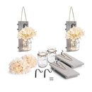 Conjunto de Metal para pendurar com suporte em Formato de J - Prático, resistente e cheio de estilo