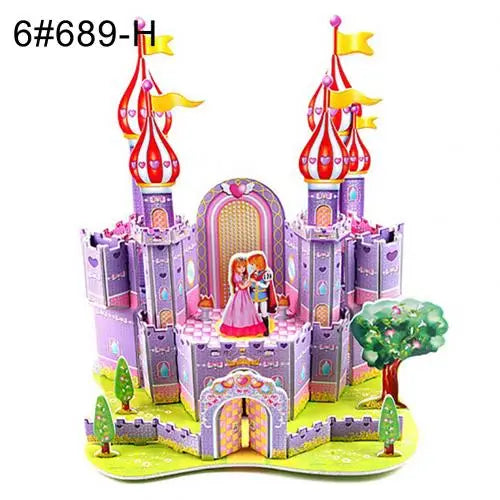 Brinquedo interativo quebra-cabeça para montagem de castelo modelo que trabalha a cognição de desenvolvimento da criança.- Construa o futuro do seu filho, peça por peça!