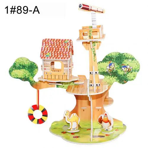 Brinquedo interativo quebra-cabeça para montagem de castelo modelo que trabalha a cognição de desenvolvimento da criança.- Construa o futuro do seu filho, peça por peça!