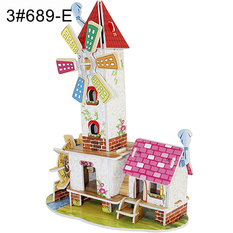 Brinquedo interativo quebra-cabeça para montagem de castelo modelo que trabalha a cognição de desenvolvimento da criança.- Construa o futuro do seu filho, peça por peça!