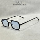 Óculos de sol quadrados masculino e feminino steampunk vintage - Estilo retrô-futurista para um visual inesquecível!