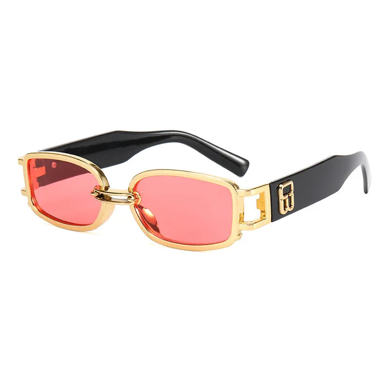 Óculos retangular de sol feminino  designer vintage estilo retro - Clássico que nunca sai de moda!