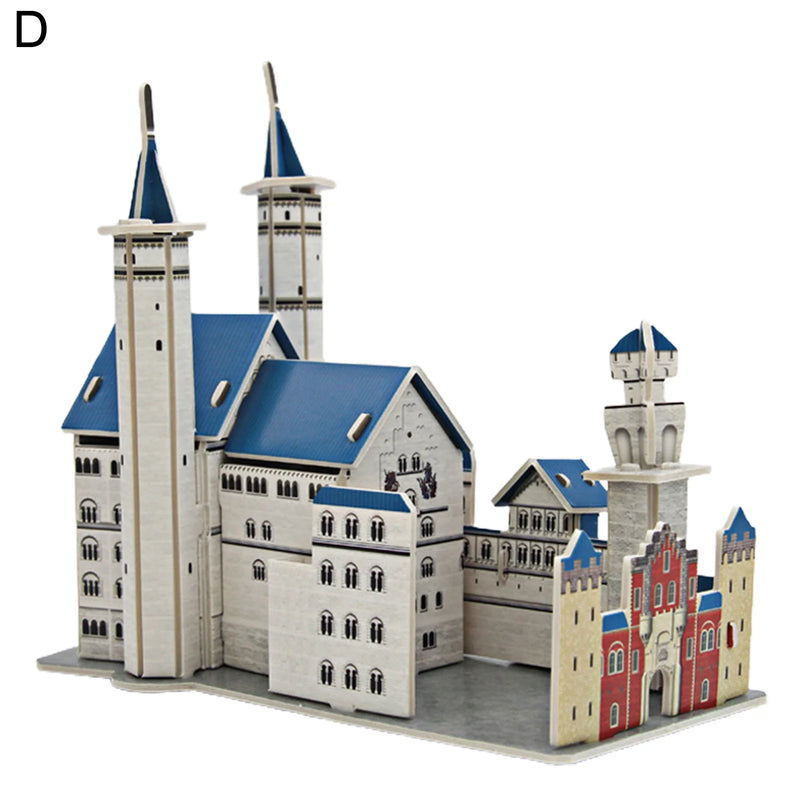 Brinquedo interativo quebra-cabeça para montagem de castelo modelo que trabalha a cognição de desenvolvimento da criança.- Construa o futuro do seu filho, peça por peça!