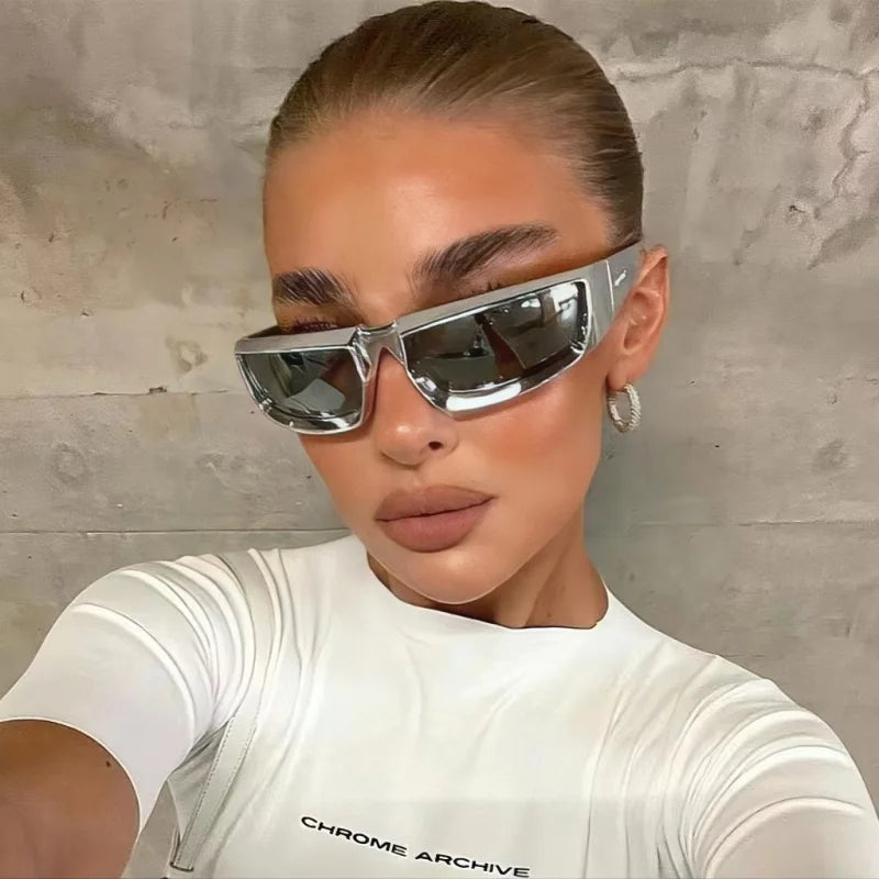 Óculos de sol  de luxo esportivo  masculino e feminino UV 400 espelhado e colorido - Estilo e proteção para seus olhos, em qualquer aventura!