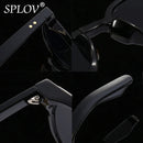 Óculos de sol redondos luxuosos para homens e mulheres, gradiente, verde, vintage - Estilo atemporal, proteção solar!