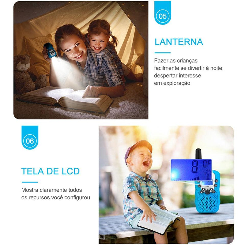 Rádio Transmissor Portátil Infantil  - Aventura e diversão nas mãos das crianças!