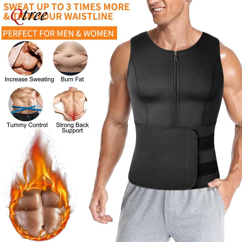 Colete redutor de barriga e emagrecimento - Perfeito para homens e mulheres- A chave para um abdômen plano está aqui!