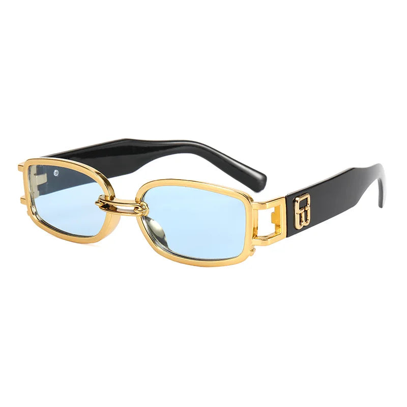 Óculos retangular de sol feminino  designer vintage estilo retro - Clássico que nunca sai de moda!