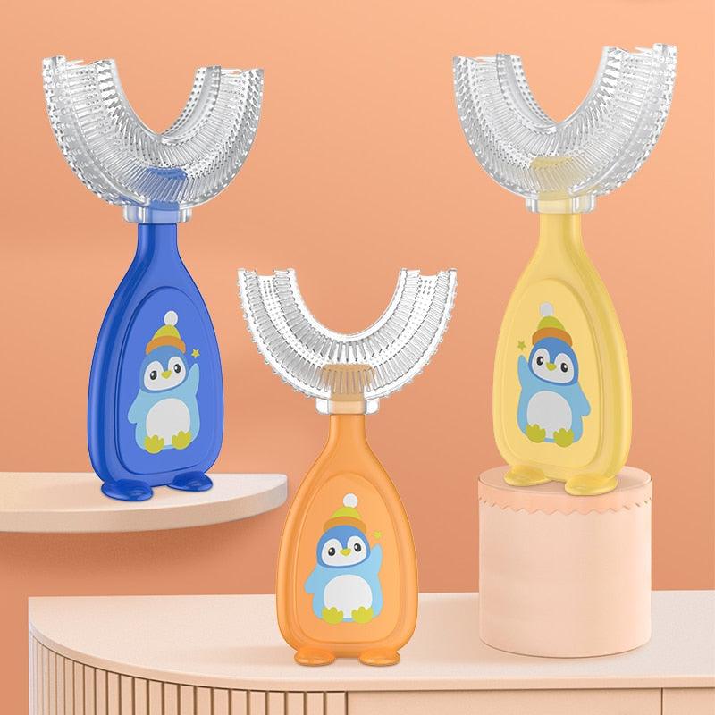 Escova de dentes infantil - em formato de U - A escova de dentes que as crianças amam!
