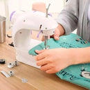 Mini máquina de costura doméstica portátil, luz noturna, pedal, linha reta- Crie, personalize e reforme com a sua mini máquina de costura!