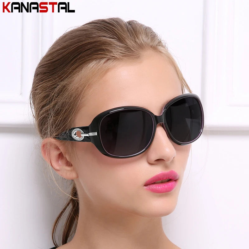 Óculos de sol polarizados femininos Fashion para Festa Praia Viagem , Antirreflexo -Estilo e proteção em um só óculos!