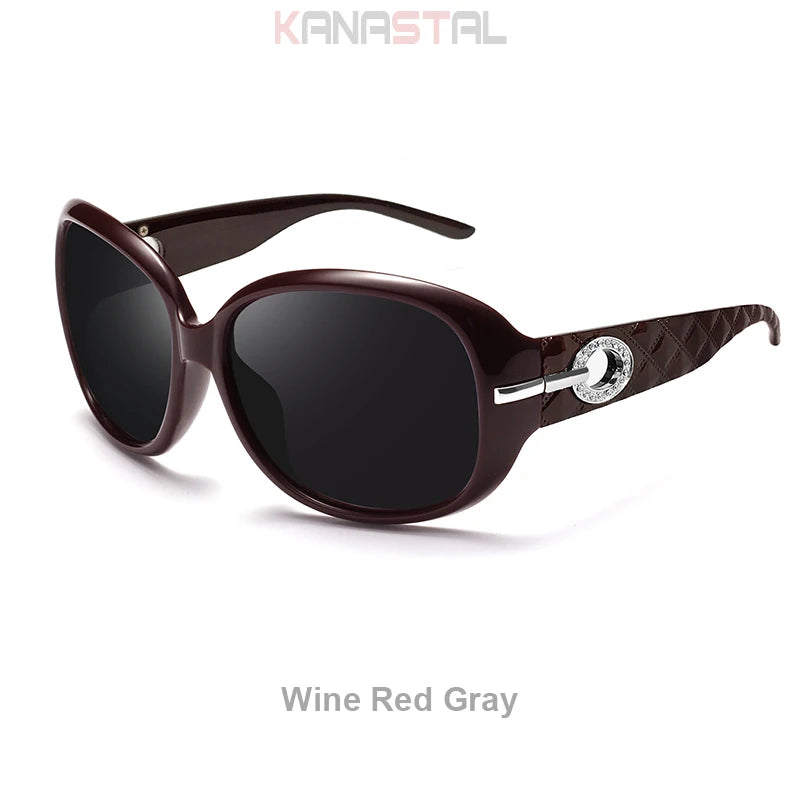 Óculos de sol polarizados femininos Fashion para Festa Praia Viagem , Antirreflexo -Estilo e proteção em um só óculos!