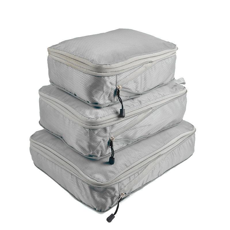 Conjunto de bolsas organizadoras para viagem - Roupas arrumadas, viagens mais leves.