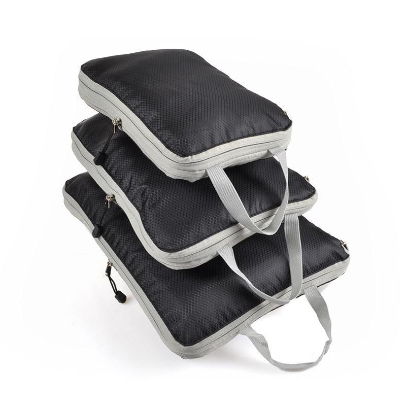 Conjunto de bolsas organizadoras para viagem - Roupas arrumadas, viagens mais leves.
