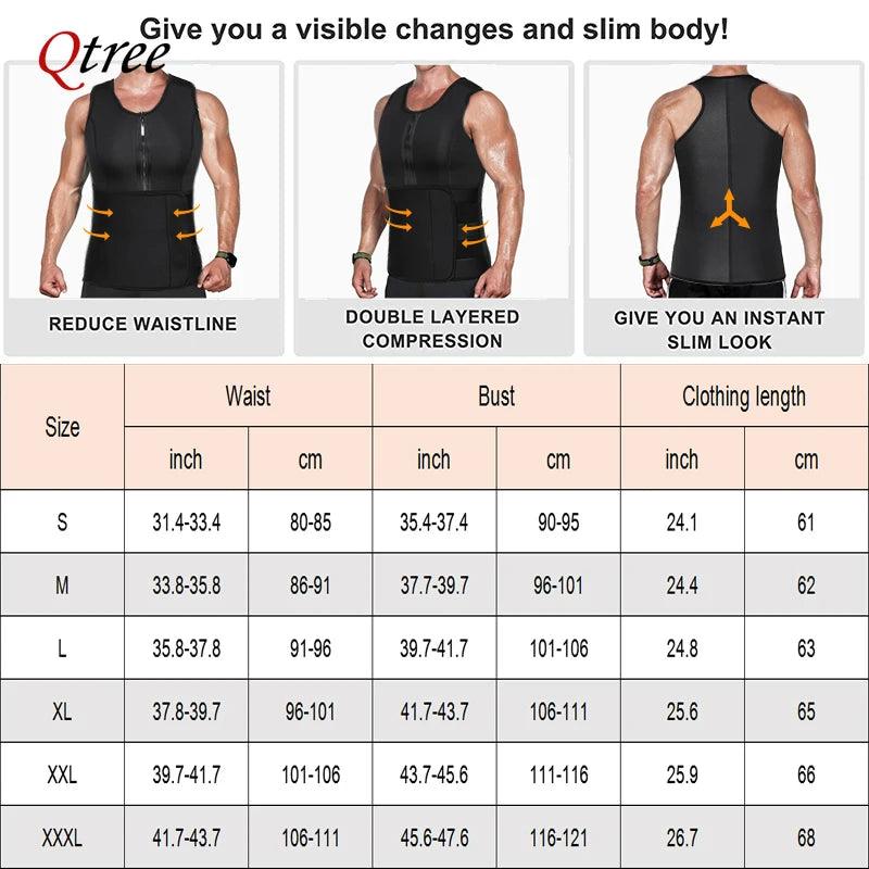 Colete redutor de barriga e emagrecimento - Perfeito para homens e mulheres- A chave para um abdômen plano está aqui!