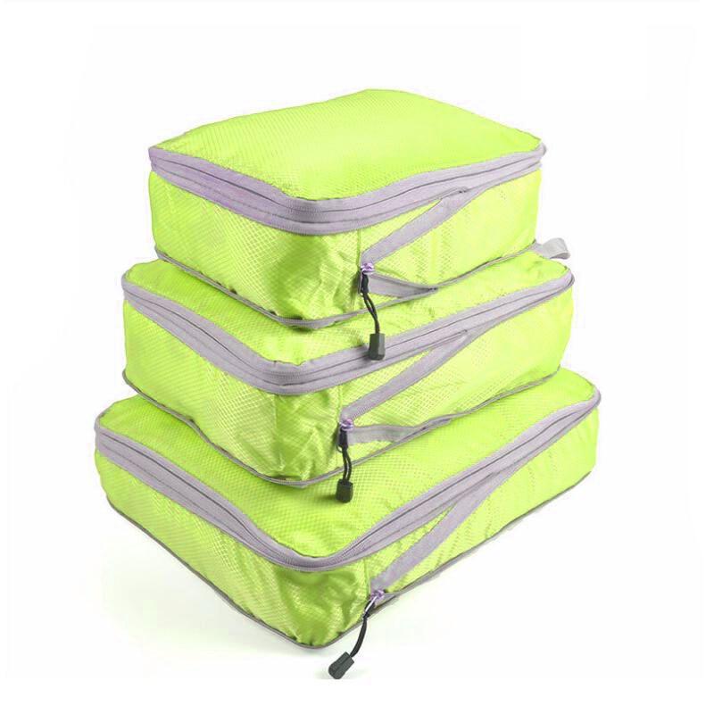 Conjunto de bolsas organizadoras para viagem - Roupas arrumadas, viagens mais leves.