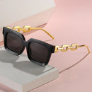 Óculos de sol  estilo quadrado de luxo masculino e feminino de armação grande proteção UV400 - Um acessório  que te define e te diferencia da multidão!