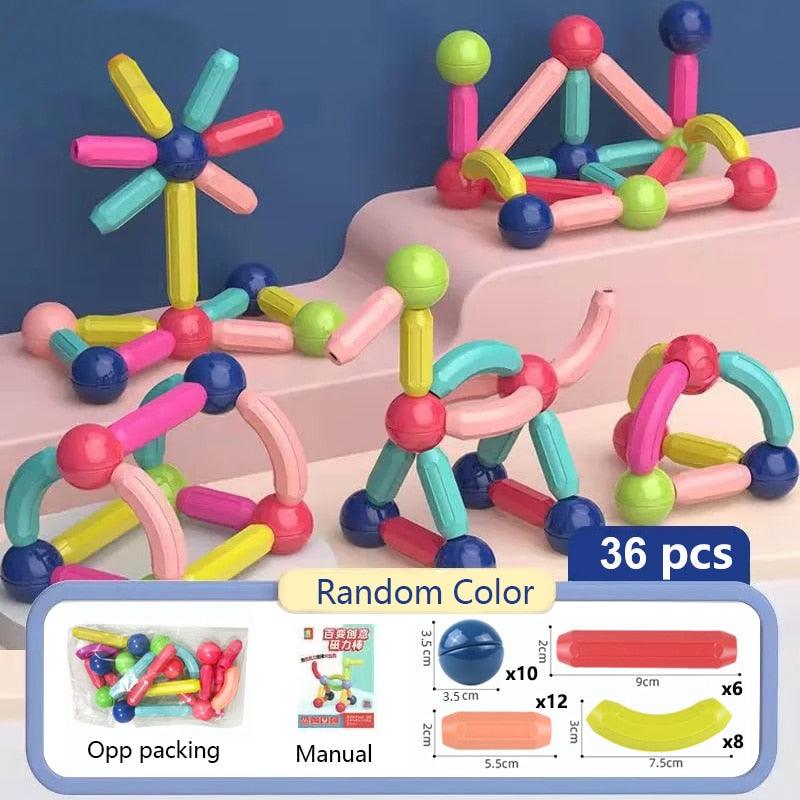 Blocos de Construção Magnéticos  -  Infantil - Liberte a imaginação de seu filho!