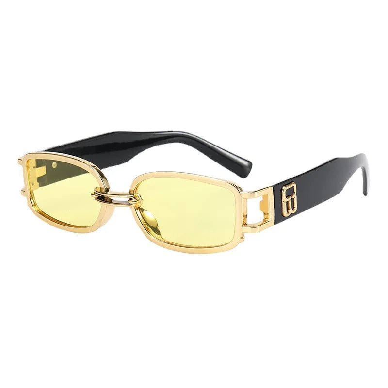 Óculos retangular de sol feminino  designer vintage estilo retro - Clássico que nunca sai de moda!