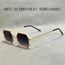 Óculos de sol quadrados masculino e feminino steampunk vintage - Estilo retrô-futurista para um visual inesquecível!