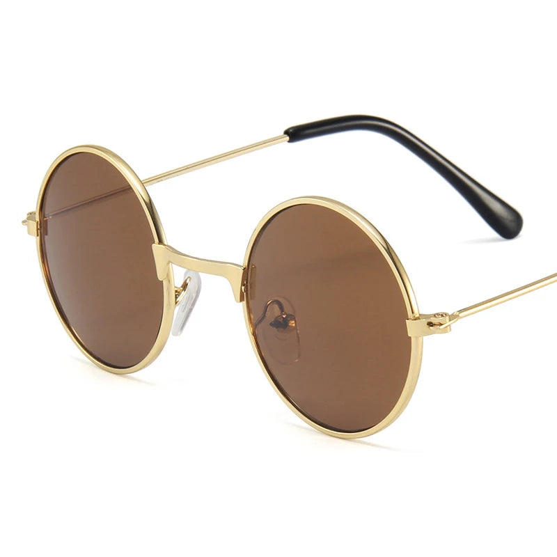 Óculos de Sol infantil masculino e feminino, rRedondos Vintage  UV400 - Estilo e proteção para seus olhos!