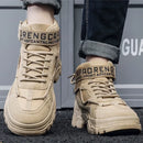 Tênis bota de uso masculino para caminhada confortável e antiderrapante - Aventure-se com conforto, segurança e estilo!