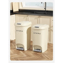 Lixeira doméstica para  cozinha e banheiro com tampa e pedal de grande capacidade - Praticidade e higiene para o seu dia a dia!