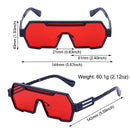 Óculos de sol grande estiloso uso masculino armação retangular de metal proteção UV 400 - Estilo, proteção e conforto para seus olhos!