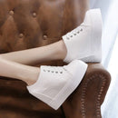 Tênis Casual Feminino de Couro com Plataforma alta - Poder e Elegância em cada passo!