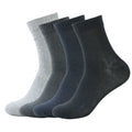 Kit com 12 pares de meias masculina antiderrapante de algodão - Pés quentinhos, estilo moderno!