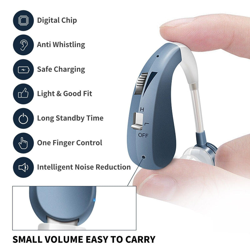 Áudio Traseiro Recarregável Invisível - Discreto e eficiente, perfeito para você!