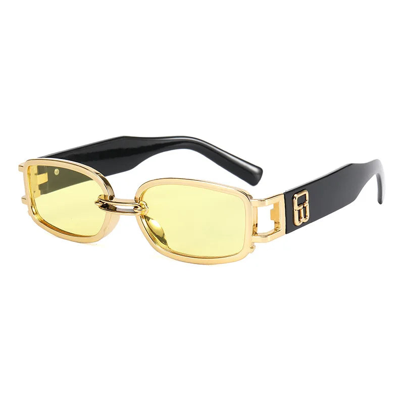 Óculos retangular de sol feminino  designer vintage estilo retro - Clássico que nunca sai de moda!