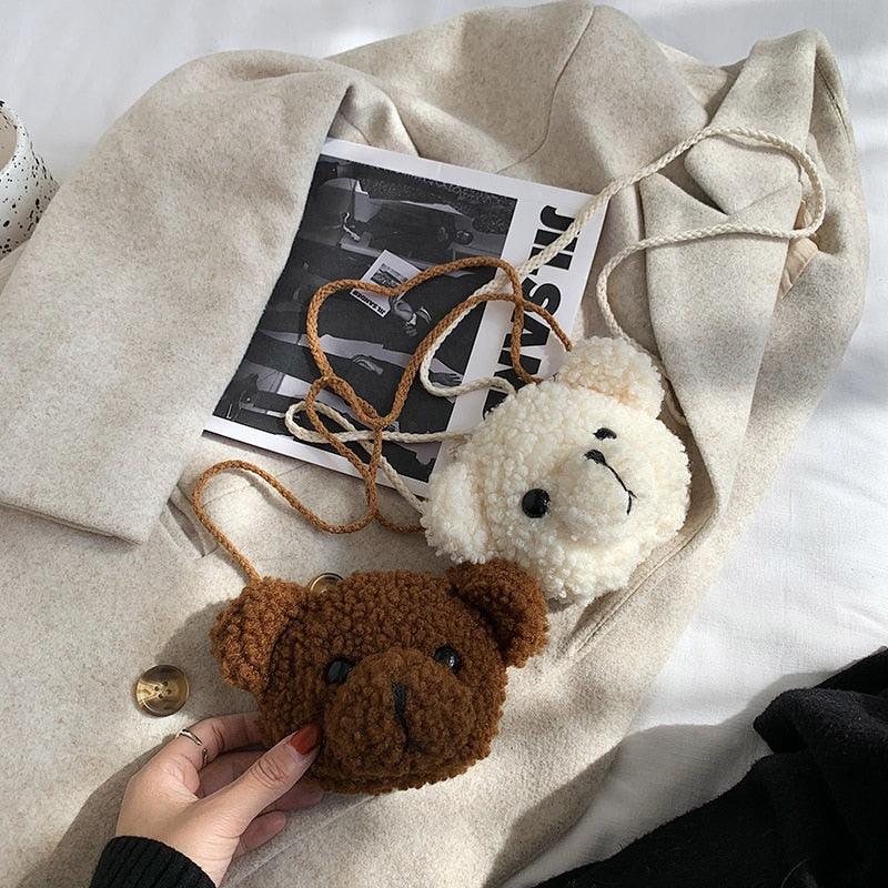 Bolsa infantil - ursinho de pelúcia - A bolsa mais fofa para as pequenas fashion!