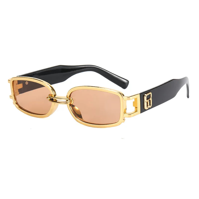 Óculos retangular de sol feminino  designer vintage estilo retro - Clássico que nunca sai de moda!